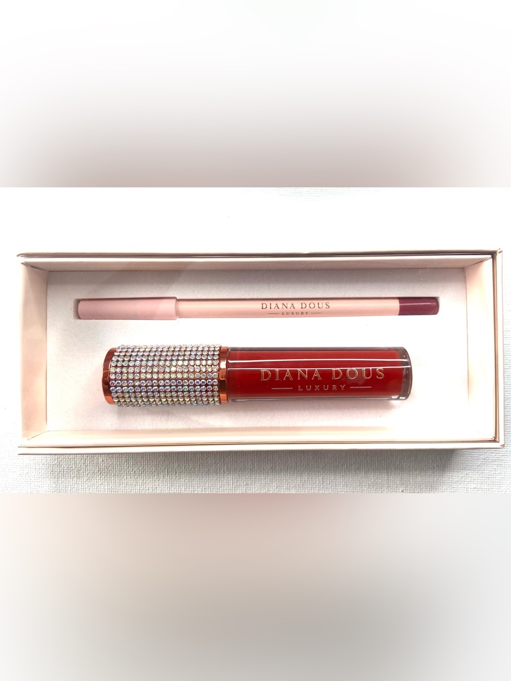 Luxury Red Lipstick & Liner Set
